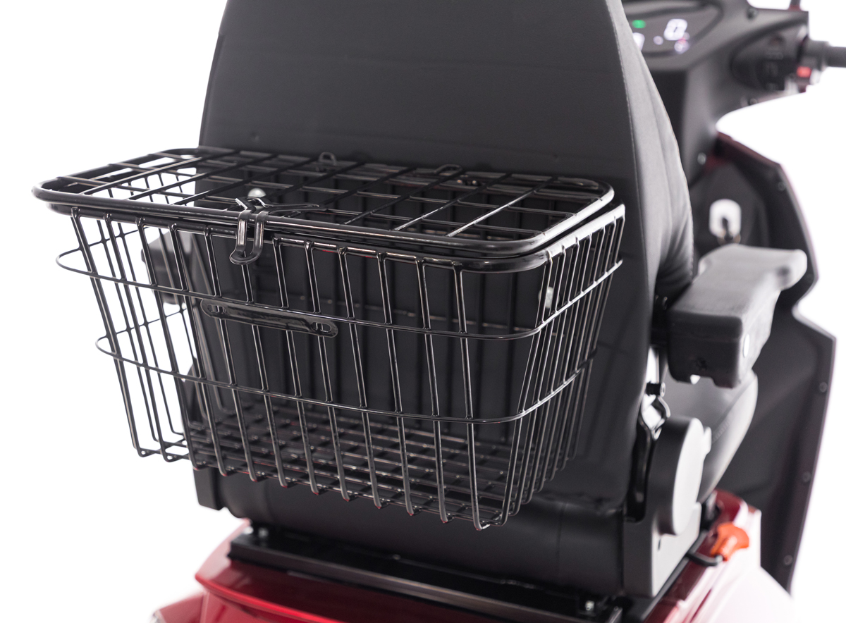 Scuter electric cu trei roți CHAMPION pentru seniori - motor puternic de 1000 W, roșu
