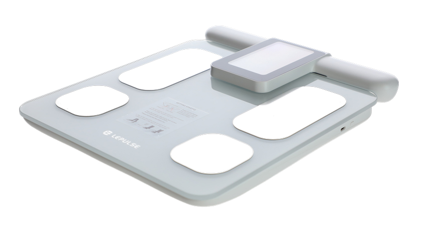 Cântar profesional SMART cu funcție de analiză corporal și afisaj LED pe mâner + aplicație mobilă și Bluetooth
