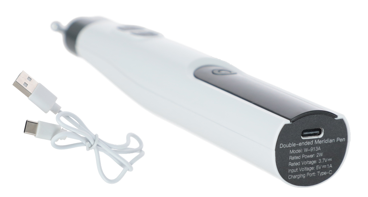 Stilou electronic de acupunctură cu vârf dublu