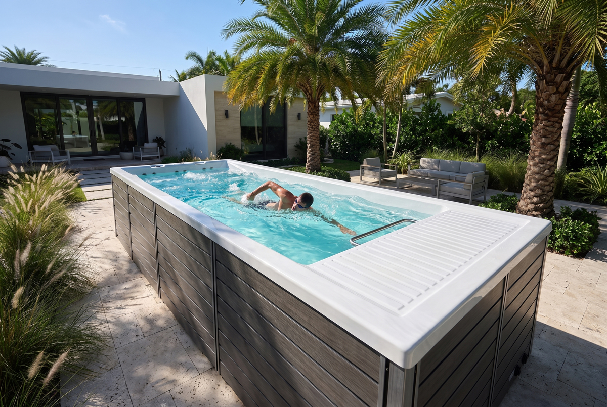 Piscină de înot contracurent AquaFlow Pro