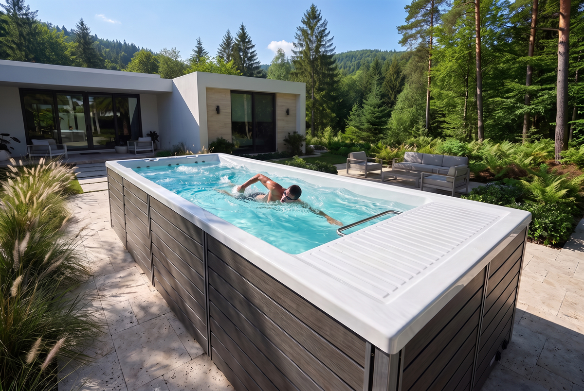 Piscină cu înot în contracurent AquaFlow Pro SUNRANS SR860A