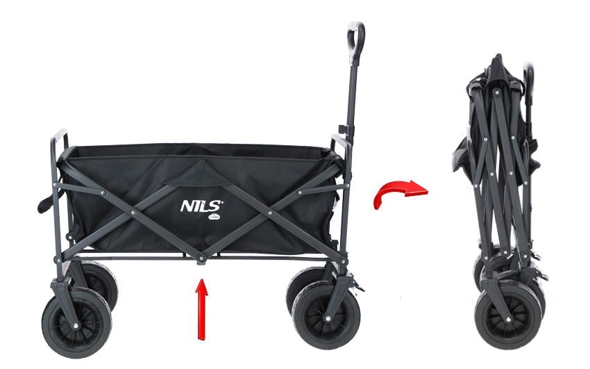 Cărucior de transport pliabil cu o capacitate de suport de 90 kg