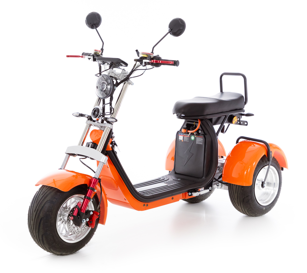 Chopper electric UNIZDRAV EasyRide, portocaliu
