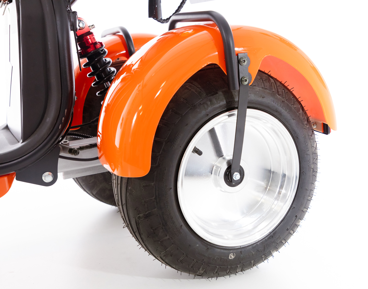 Chopper electric UNIZDRAV EasyRide, portocaliu