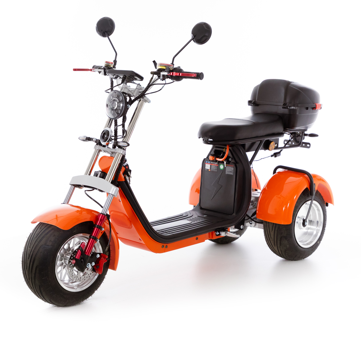 Chopper electric UNIZDRAV EasyRide, portocaliu