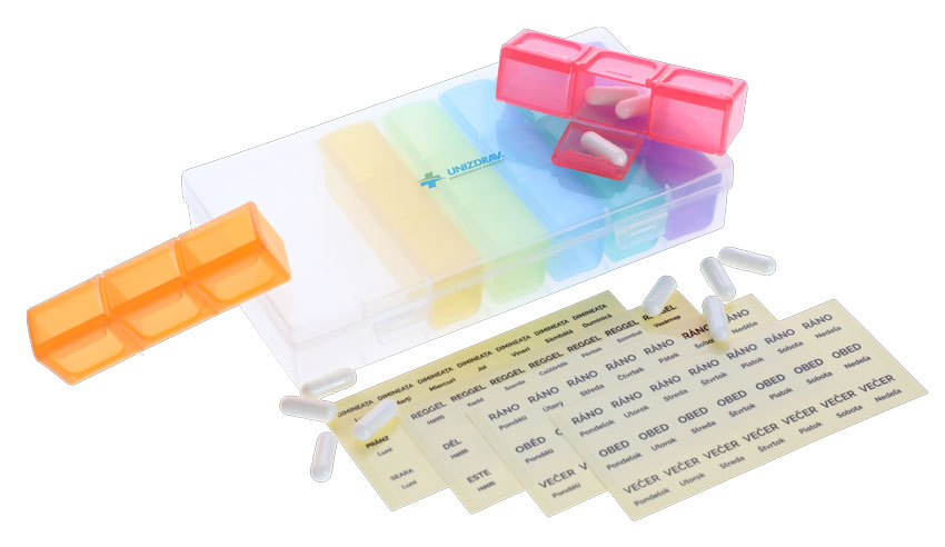 Dozator de medicamente UNIZDRAV - zilnic + săptămânal