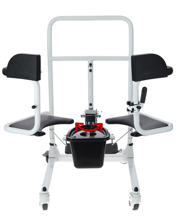 Scaun de transfer hidraulic cu găleată pentru toaletă UNIZDRAV