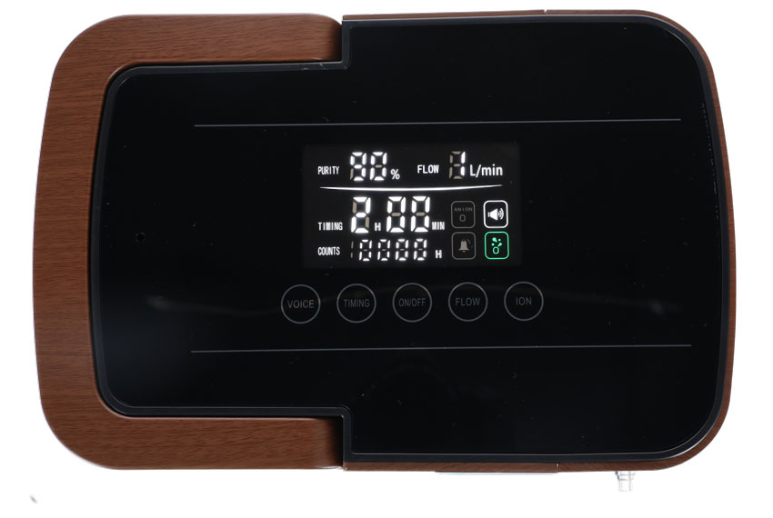 Concentrator de oxigen cu ieșire vocală UNIZDRAV, 7 l/min, imitație de lemn