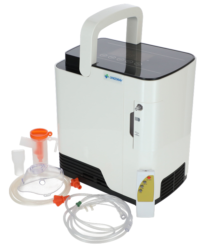 Concentrator de oxigen cu ieșire vocală UNIZDRAV, 7 l/min