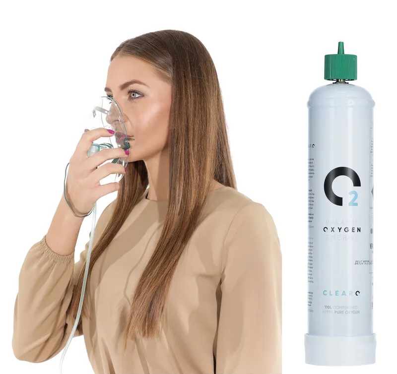 Tub de oxigen cu mască de oxigen ClearO2 Oxygen, 110 l