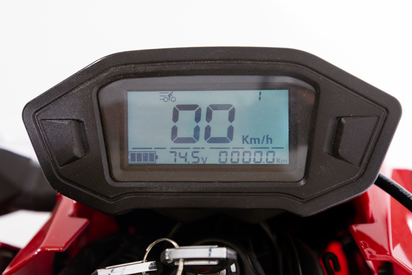 Motocicletă electrică e-Flex, roșie