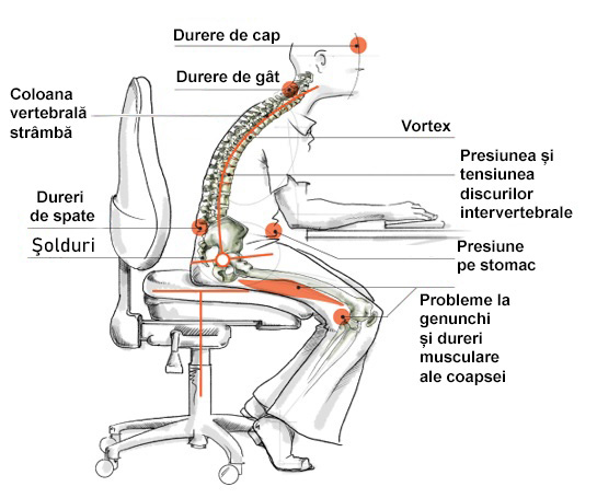 Scaun de birou ergonomic, verde