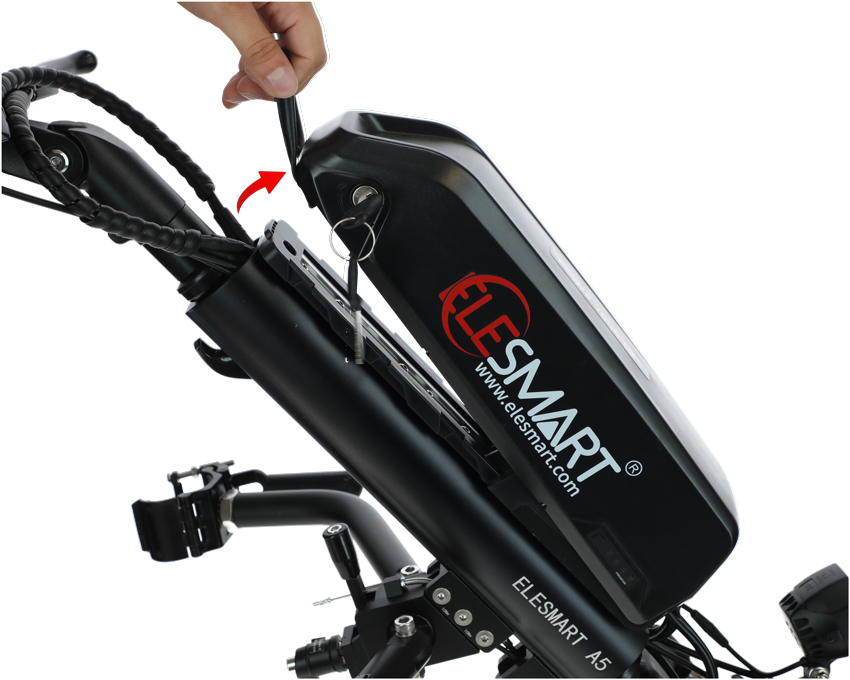 Propulsor electric auxiliar pentru scaun cu rotile Elesmart A5