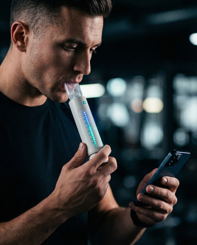 Antrenor pulmonar Bluetooth OPUMP