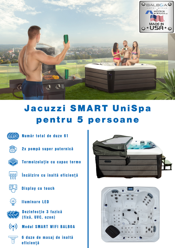 Jacuzzi SMART UniSPA Max pentru 5 persoane
