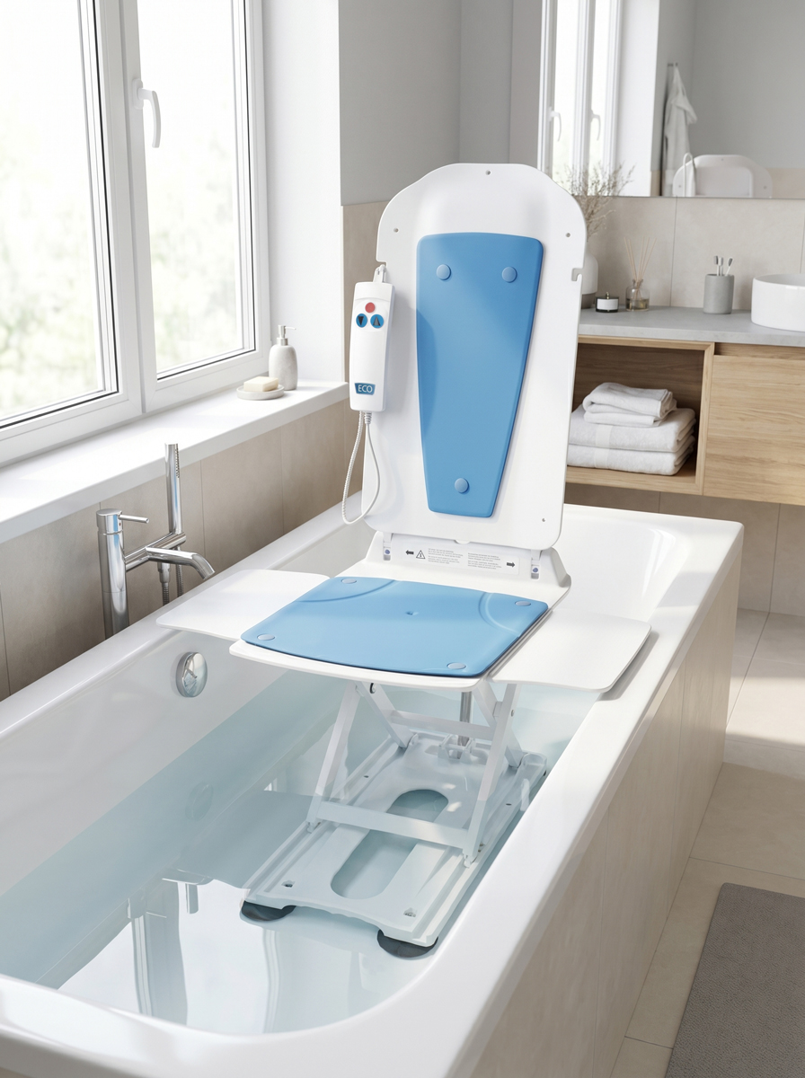 Lift pentru cadă Kanjo ECO cu o capacitate de încărcare de până la 140 kg