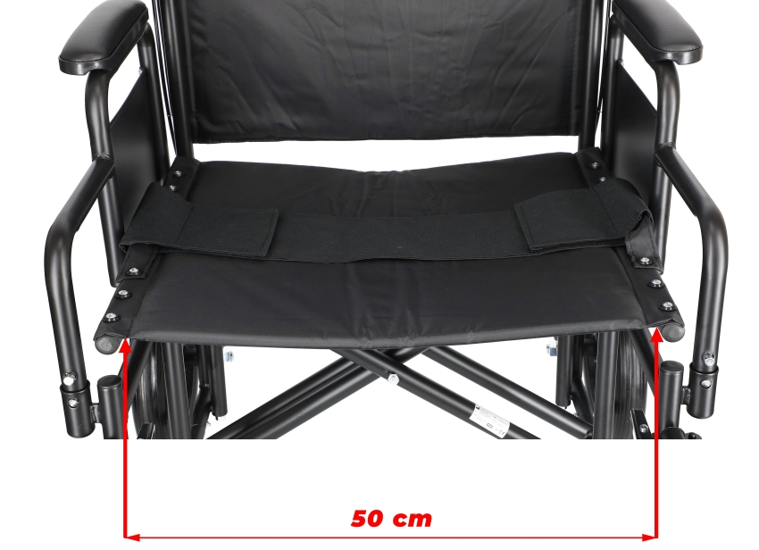 Scaun cu rotile pentru transfer UNIZDRAV, 50 cm