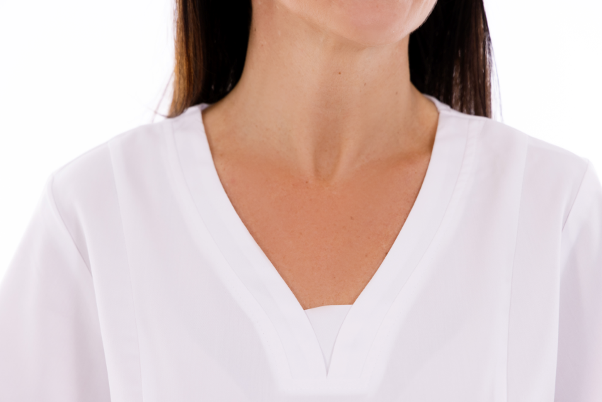 Bluză medicală damă Unidress Basic, albă