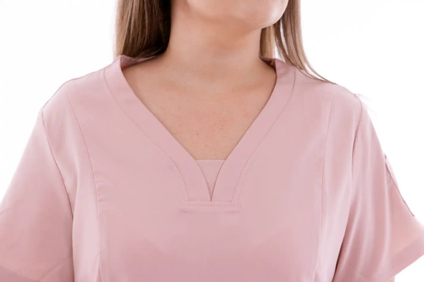 Bluză medicală damă Unidress Basic, pudră