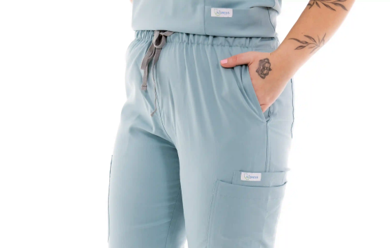 Pantaloni medicali damă Unidress Basic, albastru pastel