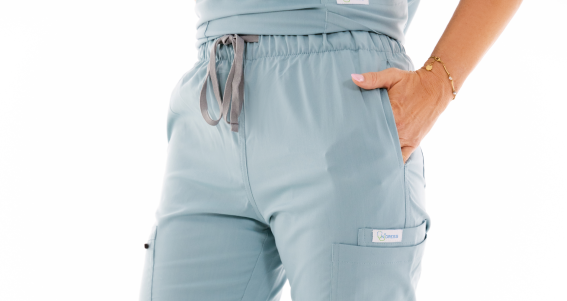 Pantaloni medicali damă Unidress Comfort, albastru pastel