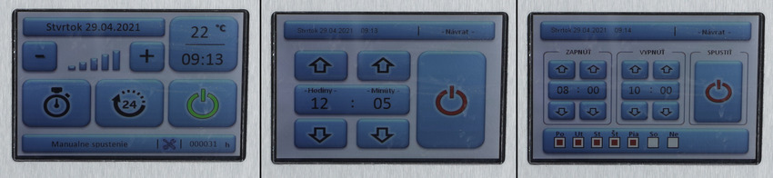 Lampă germicid UNIZDRAV cu display închis mobil - versiune neagră MARGINE UȘOR RUPTĂ PE LAMPĂ ȘI PE SUPORT