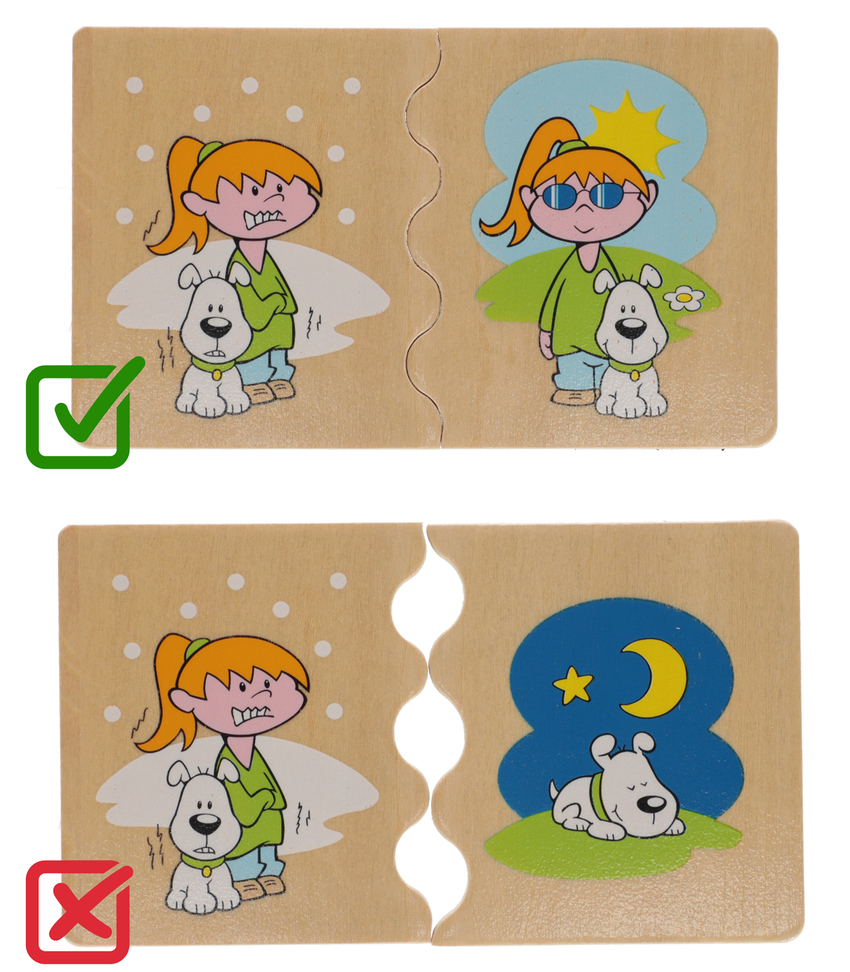 Puzzle educaționale Cognito – Opposites de la Beleduc