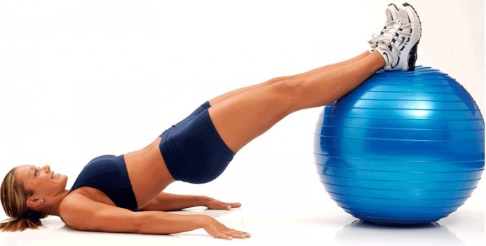 Fit ball – albastru, 65 cm