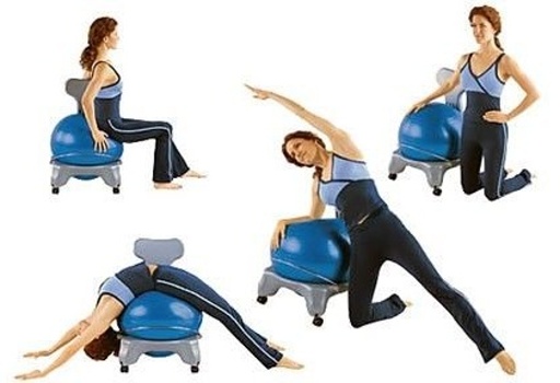 Scaun cu minge aerobic