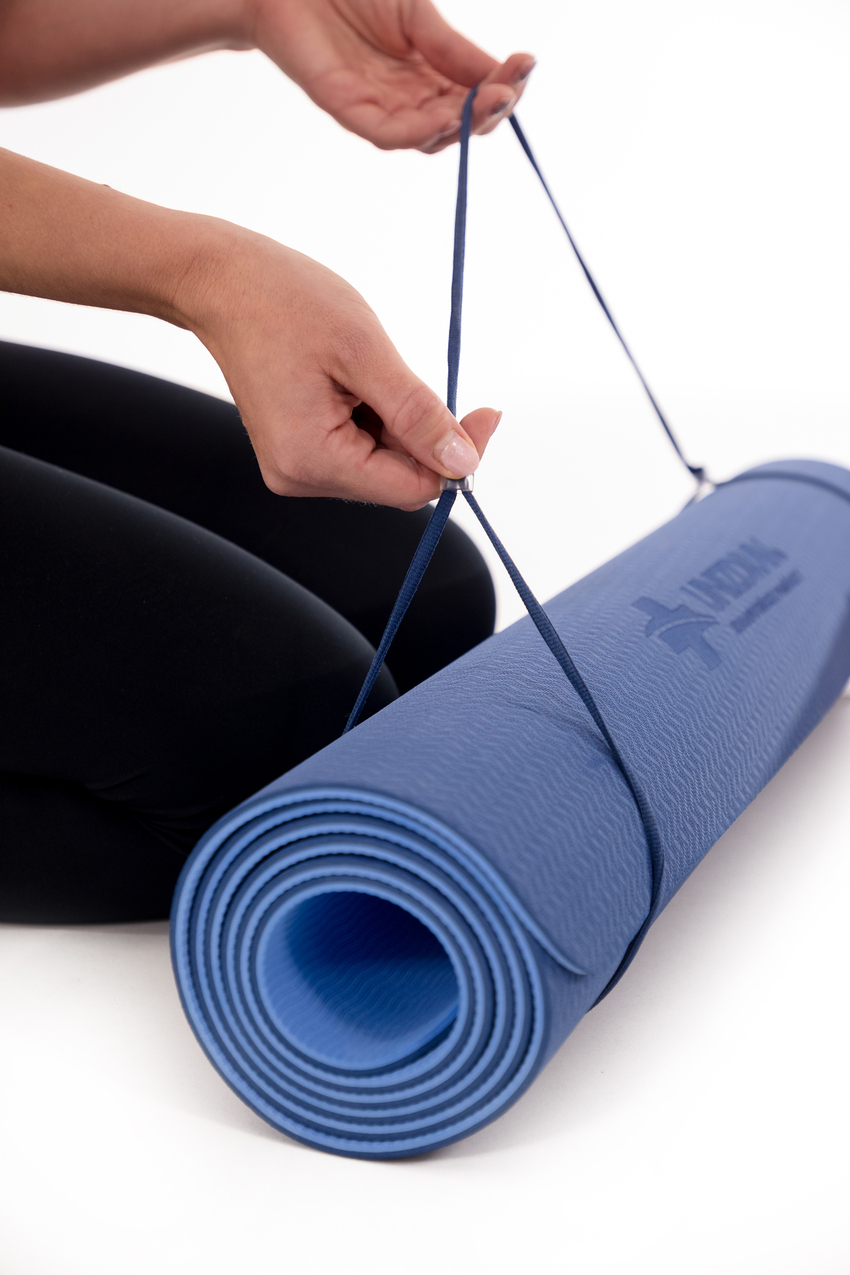 Covoraș pentru exerciții UNIZDRAV 66 x 182 cm, albastru