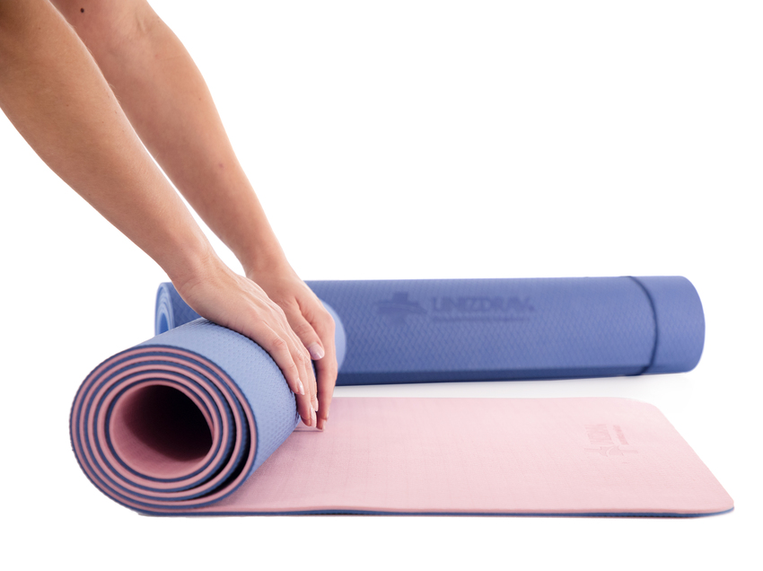 Covoraș pentru exerciții UNIZDRAV 66 x 182 cm, albastru