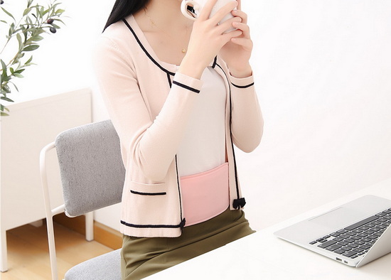 Centură cu încălzire USB pentru abdomen fără power bank - tehnologie grafen