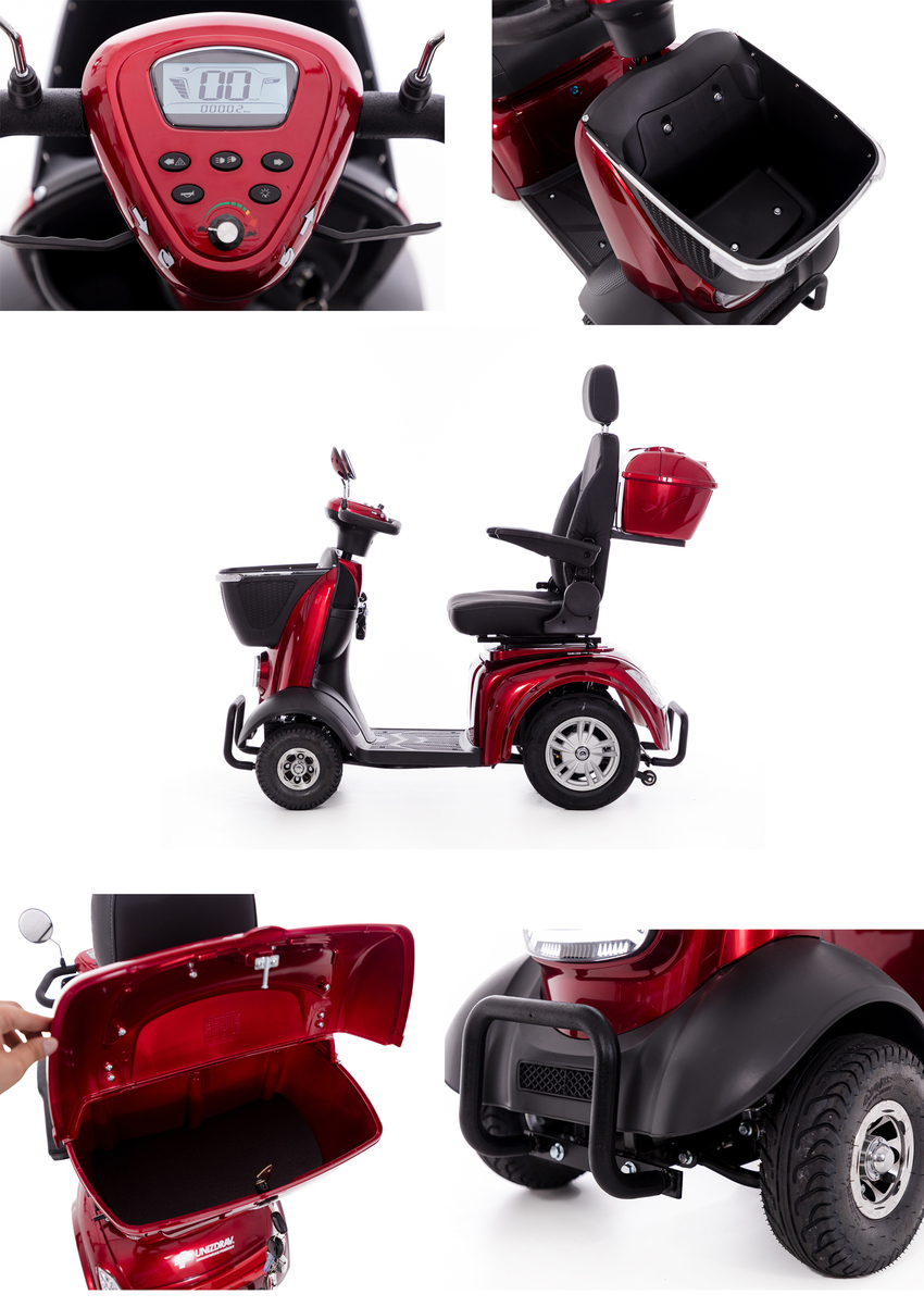 Scuter MOBILITY PLUS pentru seniori și persoane invalide - motor puternic de 500 W