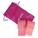 Bandă elastică fitness roz, set de 5 buc