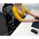 Suport ergonomic pentru o postură corectă a corpului Curble Chair Wider, negru