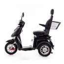 Scuter electric cu trei roți CHAMPION pentru seniori și persoane invalide - motor puternic de 1000 W, negru