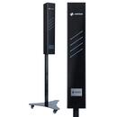 Lampă germicid UNIZDRAV cu display închis mobil - versiune neagră MARGINE UȘOR RUPTĂ PE LAMPĂ ȘI PE SUPORT