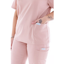 Bluză medicală damă Unidress Basic, pudră