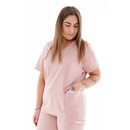 Bluză medicală damă Unidress Basic, pudră