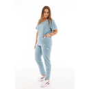 Bluză medicală damă Unidress Basic, albastru patel