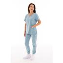 Pantaloni medicali damă Unidress Comfort, albastru pastel