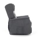 Fotoliu de masaj rabatabil COMFORT+, material textil antracit