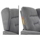 Fotoliu de masaj rabatabil COMFORT+, material textil antracit