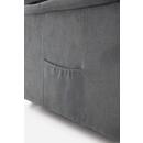 Fotoliu de masaj rabatabil COMFORT+, material textil antracit