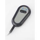 Fotoliu de masaj rabatabil COMFORT+, material textil antracit