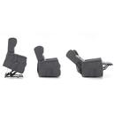 Fotoliu de masaj rabatabil COMFORT+, material textil antracit