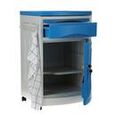 Noptieră MEDIK din plastic, albastră - LATERAL JOS CRĂPAT