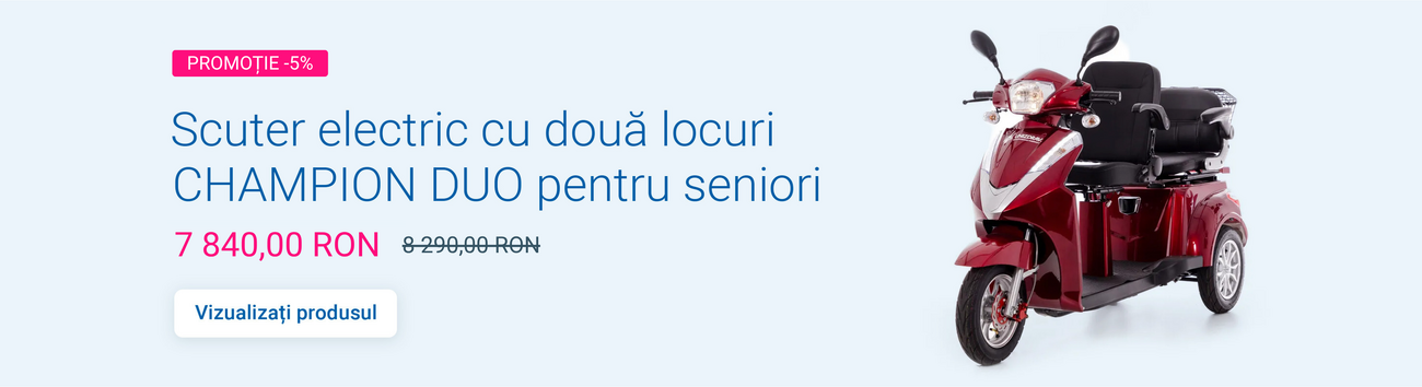 Scuter electric cu două locuri