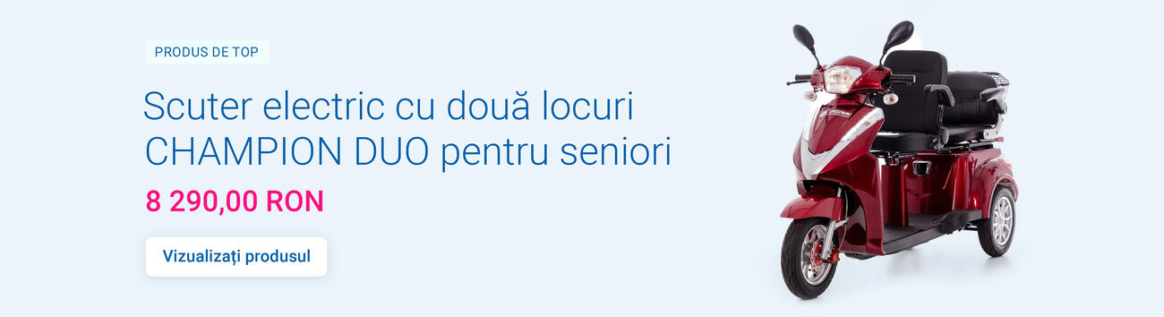 Scuter electric cu două locuri