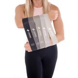 Bandă elastică fitness gri, set de 5 buc